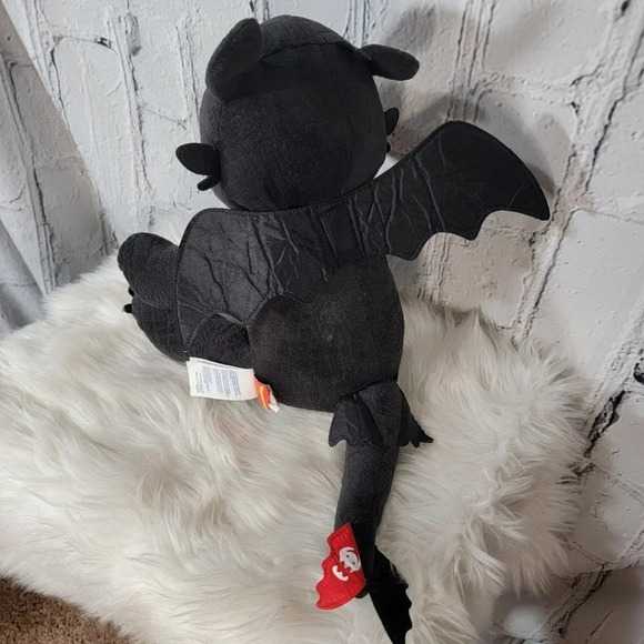BUILD a Bear TOOTHLESS How to Train Your Dragon Plush Black Wings Retired Animal - Picture 3 of 7